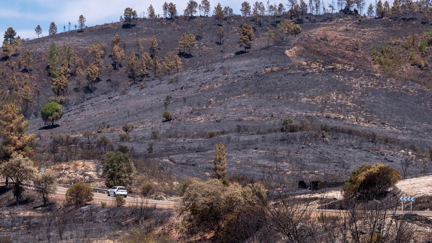 Controlado el incendio de Almonaster (Huelva) tras seis días de trabajos