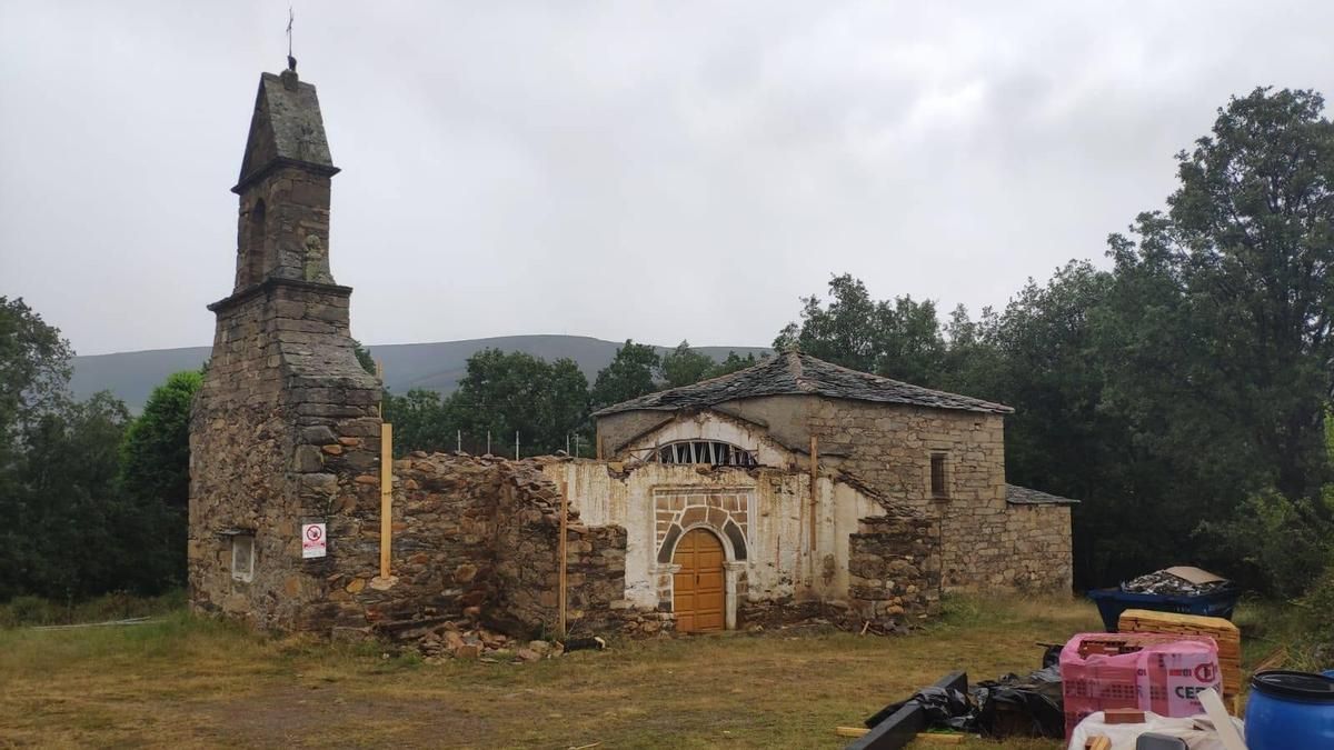 Estado de la ermita de Valdavido.
