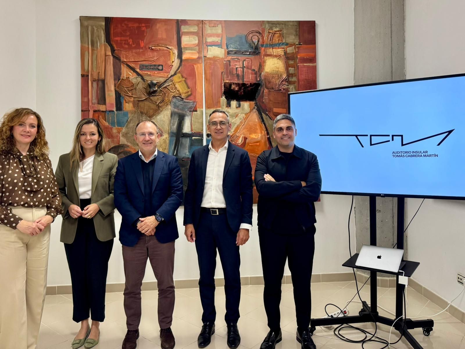 Presentación de la  imagen del Auditorio Insular Tomás Cabrera Martín.