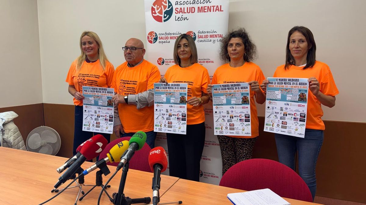 Presentación marcha por la salud mental en Ponferrada