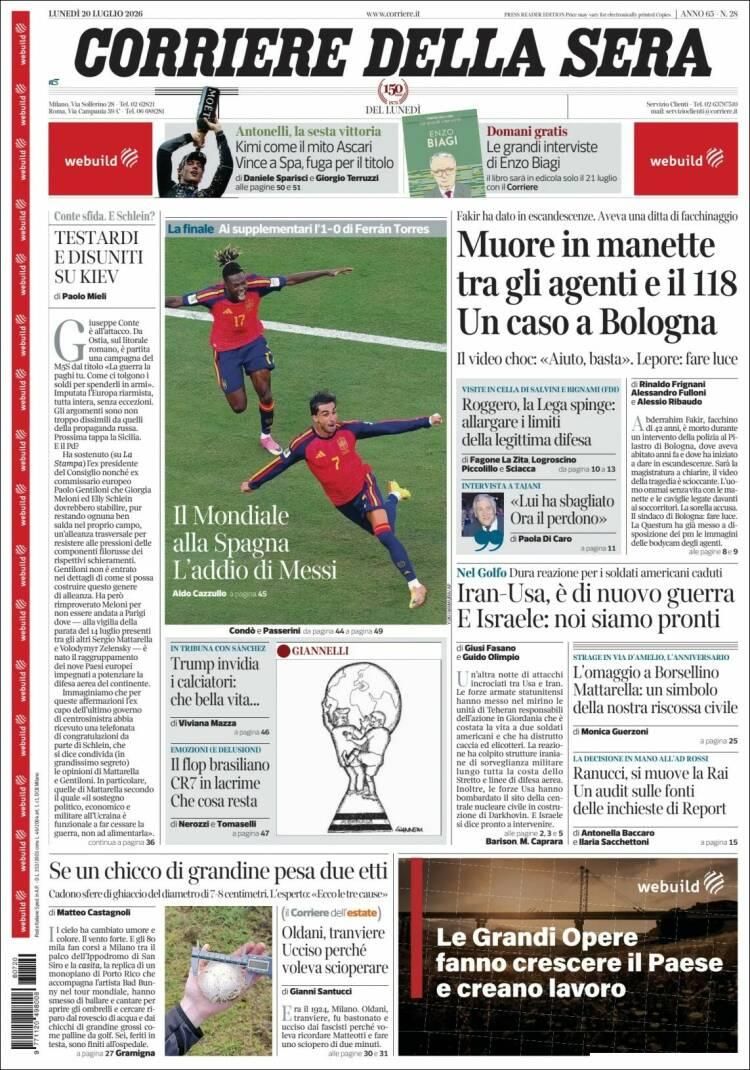 Las lágrimas de Messi y el título de España, en las tapas de los diarios del mundo