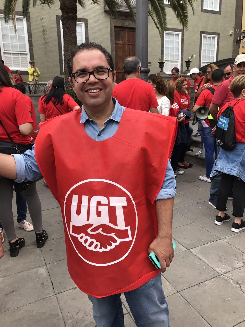 Gustavo Santana, secretario general de UGT Canarias.