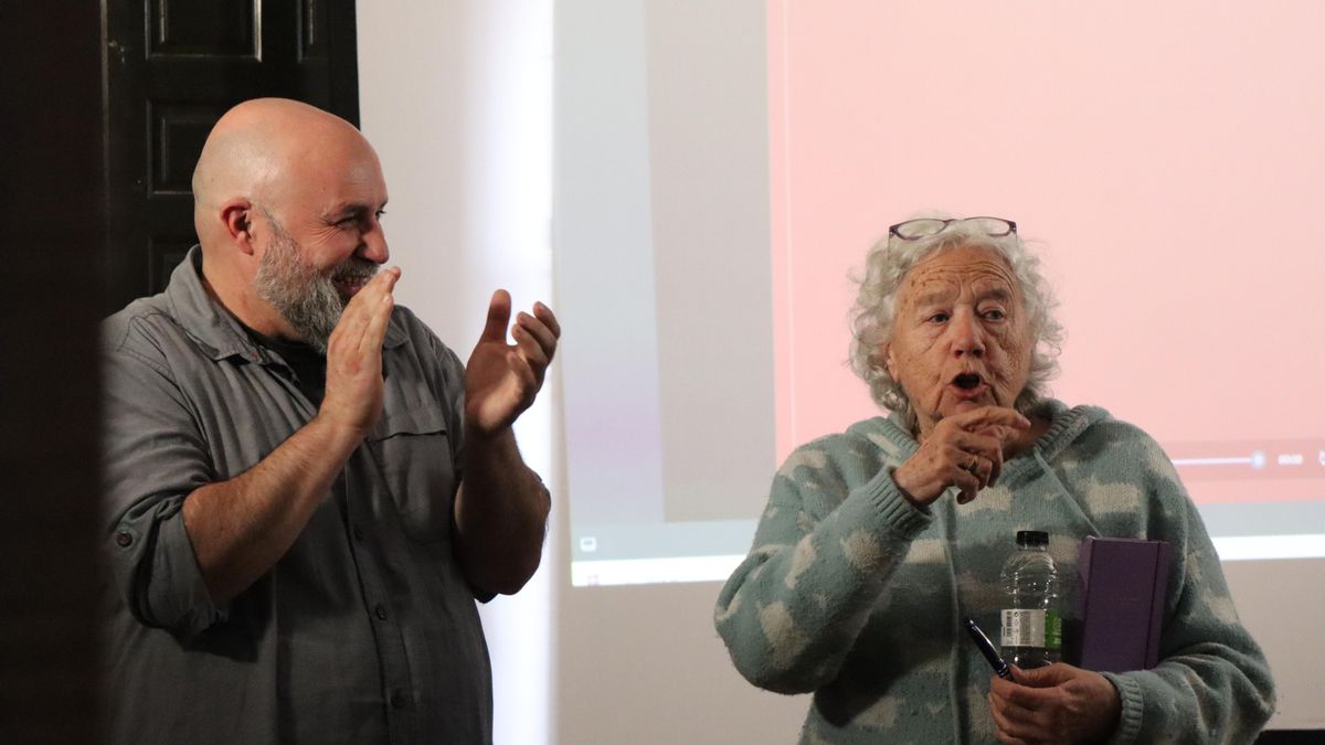 Merche Caballud  y Félix Albo en Bibliocatessen, en Priego (Cuenca)