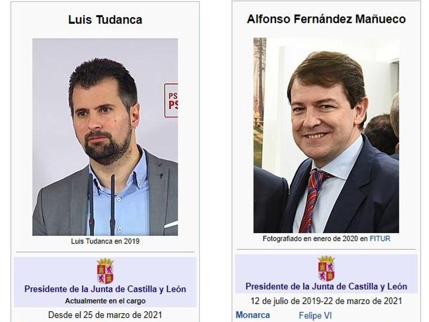 Las fichas de ambos políticos también han sido modificadas.