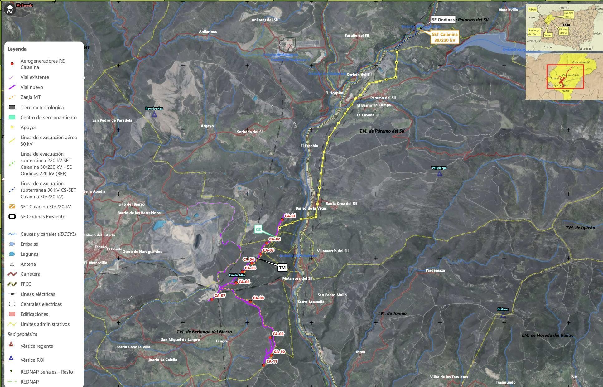 Nuevo proyecto de parque eólico en el Bierzo-Alto Sil