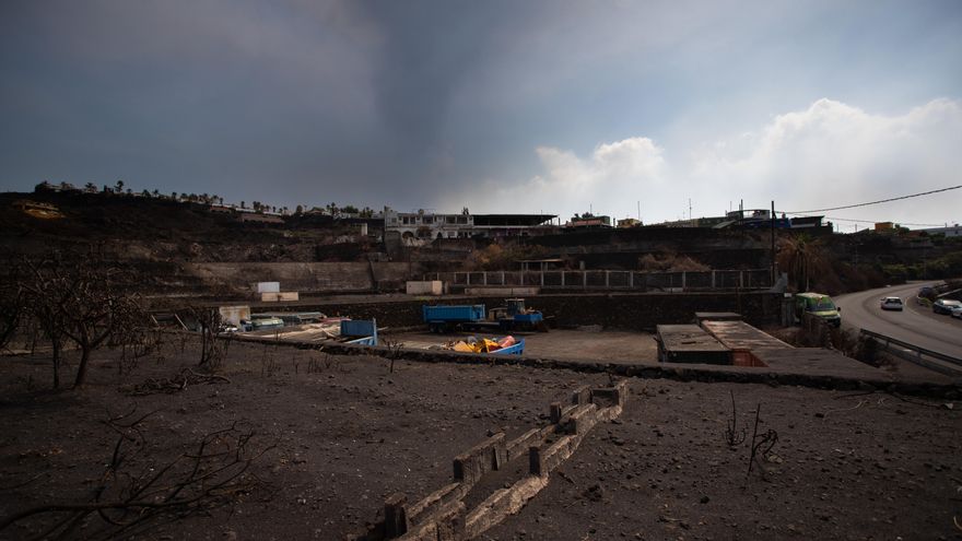 La zona calcinada por el fuego de El Paso, en La Palma