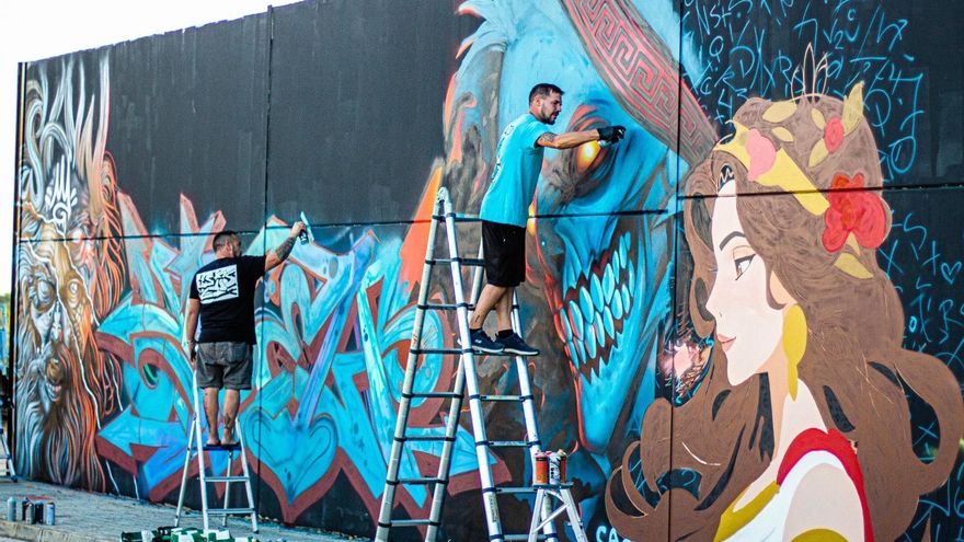 El Grafiti sobre 'Fondo Negro' y sin ánimo de lucro pintará los muros del IES San Pablo en Sevilla