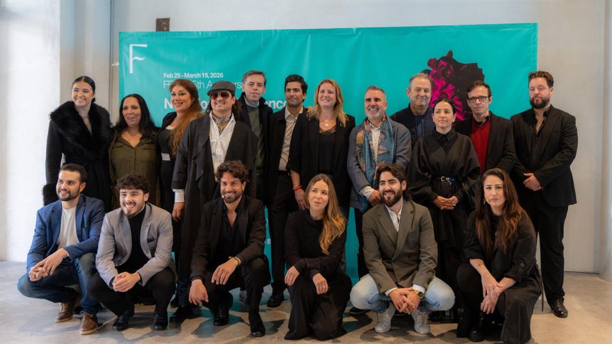 Anigie Moreno, en el centro, en la presentación del Flamenco Festival de Nueva York, con Sevilla como ciudad invitada, en un acto celebrado en Artillería.