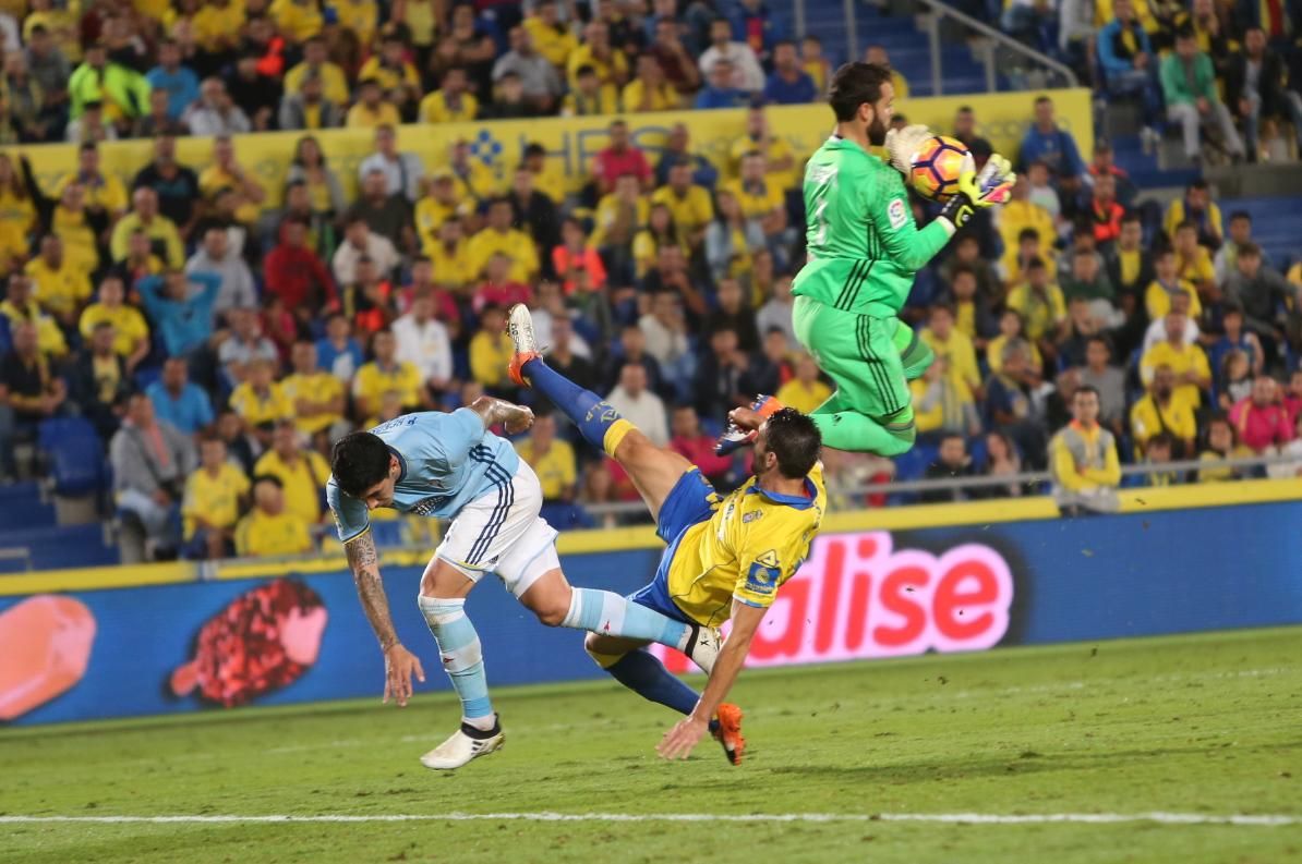 Imágenes del partido disputado en el Estadio de Gran Canaria entre la UD Las Palmas y el Celta de Vigo. Alejandro Ramos.