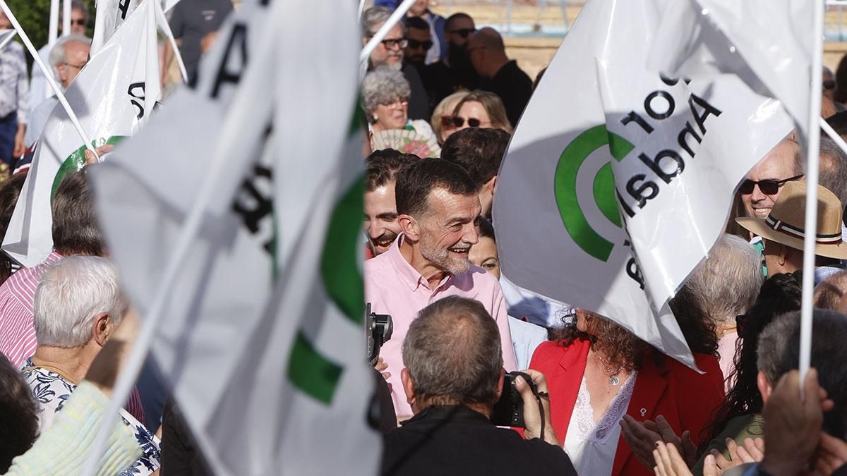Mitin de Por Andalucía en la plaza de la Juventud de Córdoba