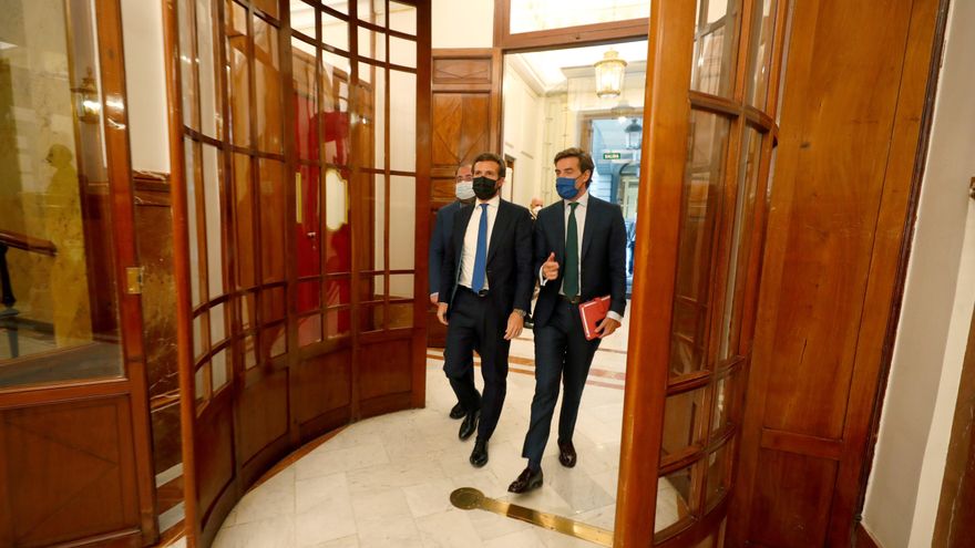 Casado acepta el primer gran acuerdo con el Gobierno en vísperas de las cuentas que blindan la legislatura