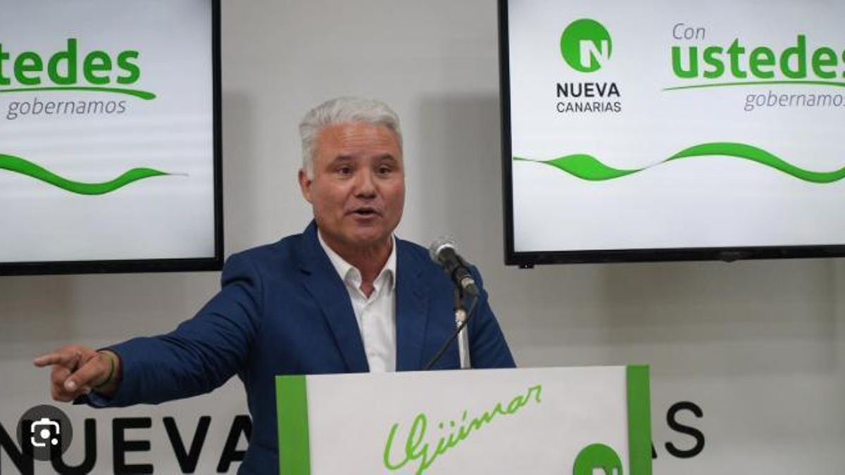 Carlos Llarena, concejal de Güimar, que será expulsado de Nueva Canarias.