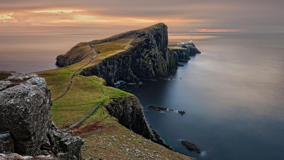 Neist Point, el punto más occidental de la Isla de Skye. En Escocia.