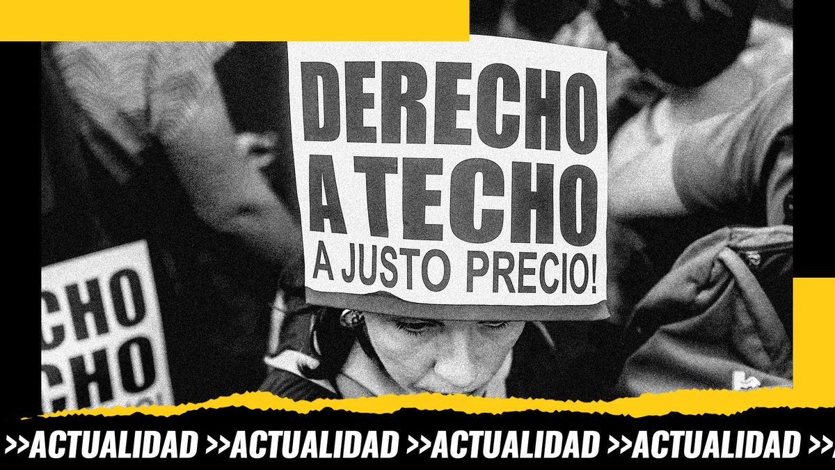 Foto de archivo de una manifestación a favor de la vivienda