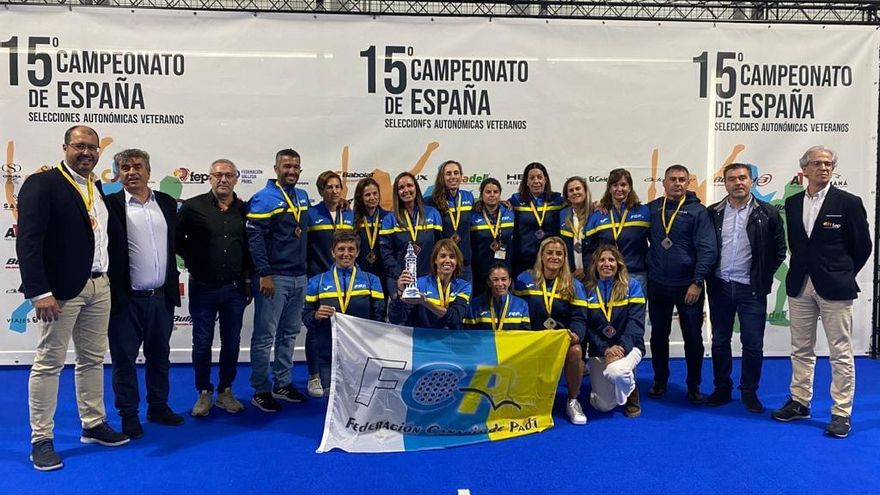 Canarias gana la Segunda categoría femenina en el Campeonato de España de pádel