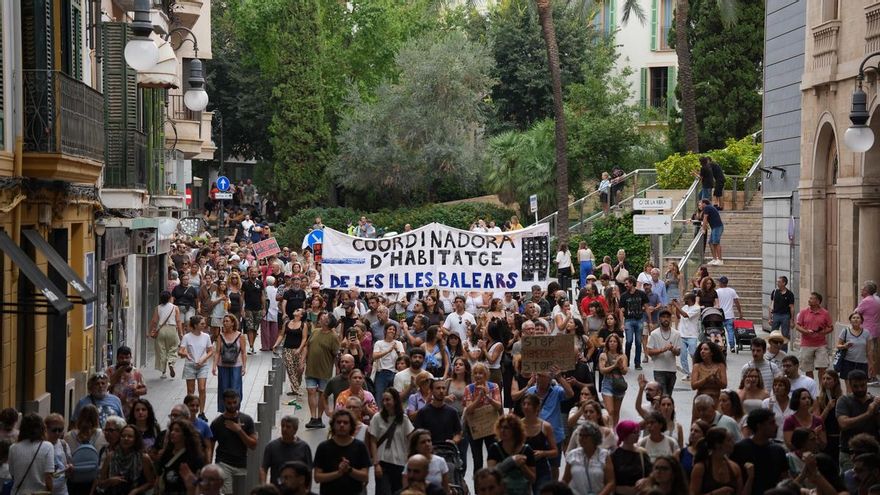 Manifestación por la vivienda en Palma