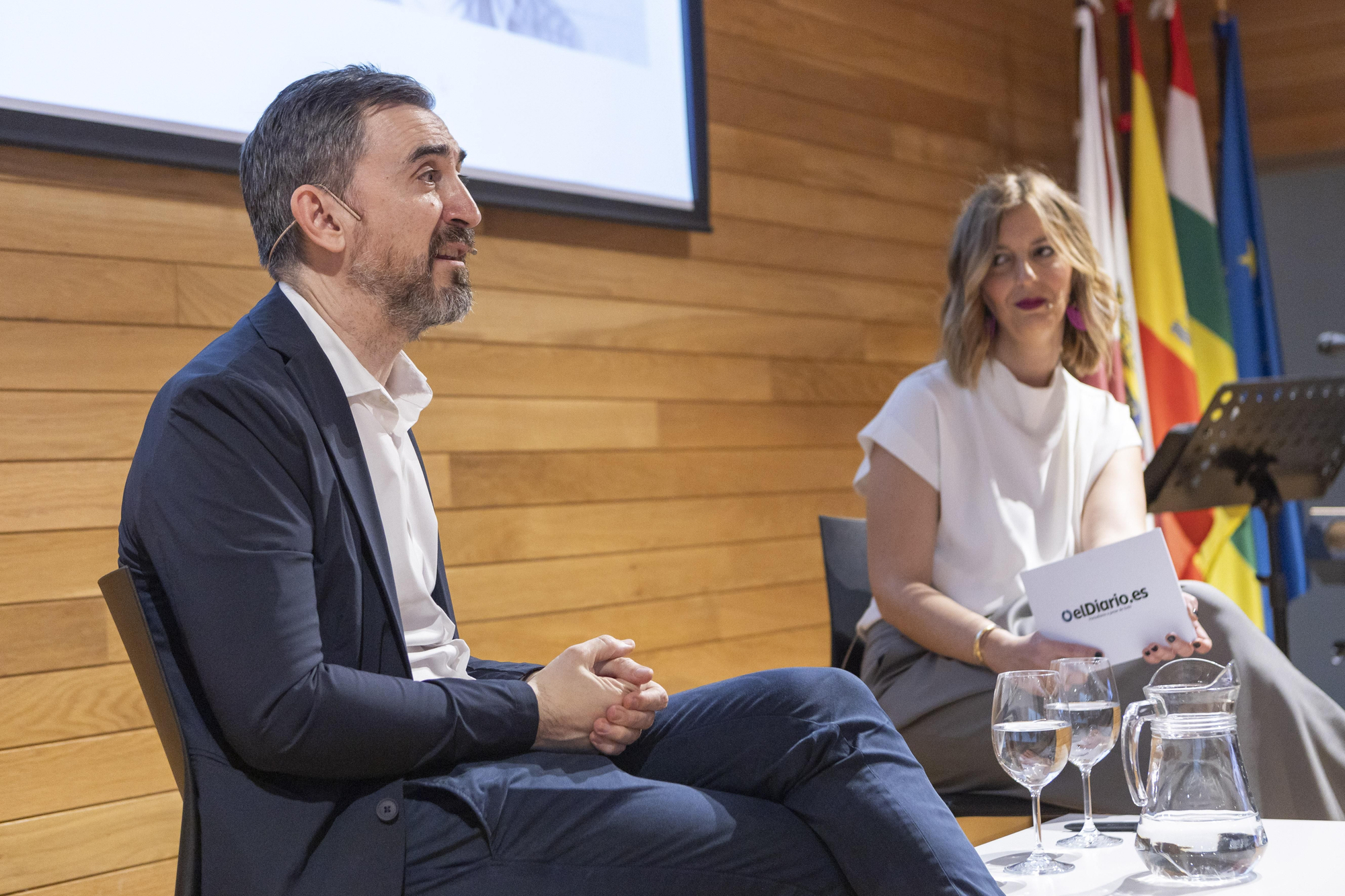 Olivia García e Ignacio Escolar presentaron la alianza entre Rioja2 y elDiario con la que se completa el puzzle de delegaciones