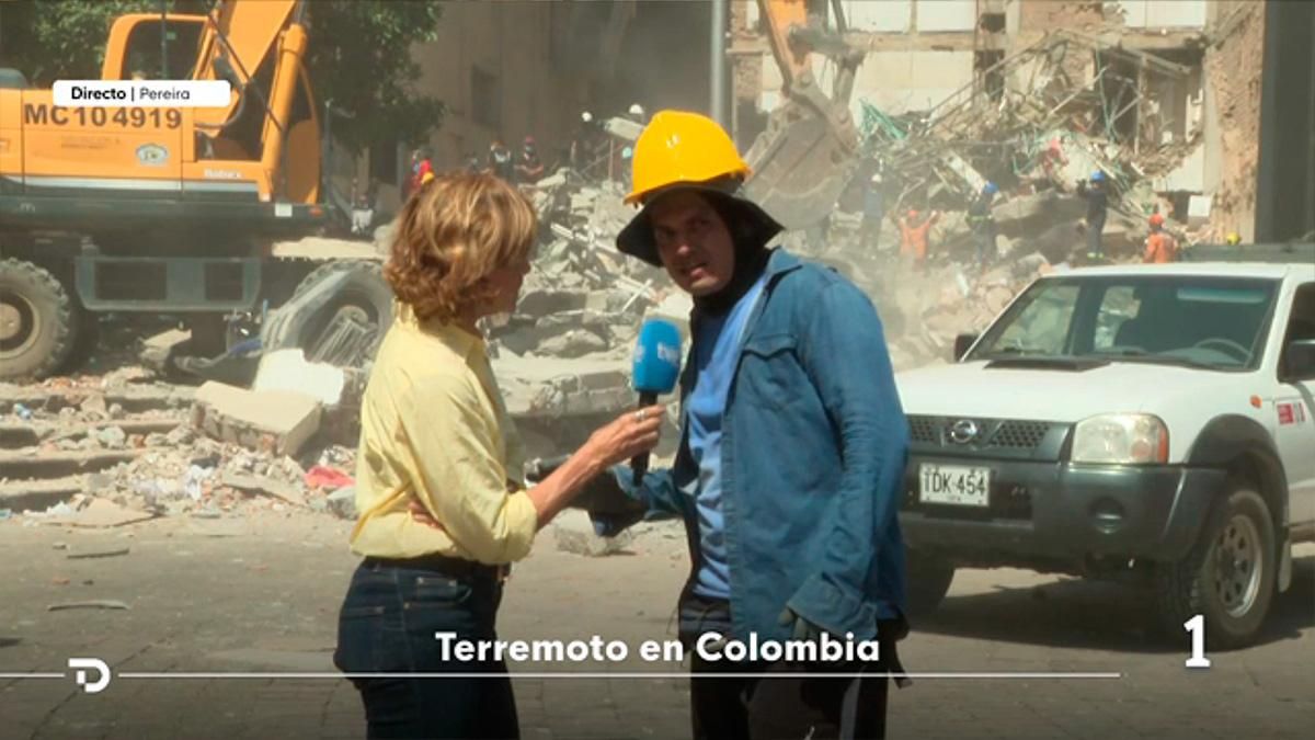 Conexión del Telediario 2 con Almudena Ariza