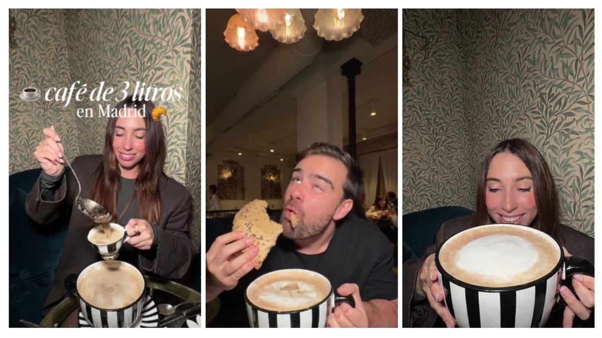 La promoción de un café de tres litros en Madrid enciende las redes: "Te puedes lavar los pies en esa taza"