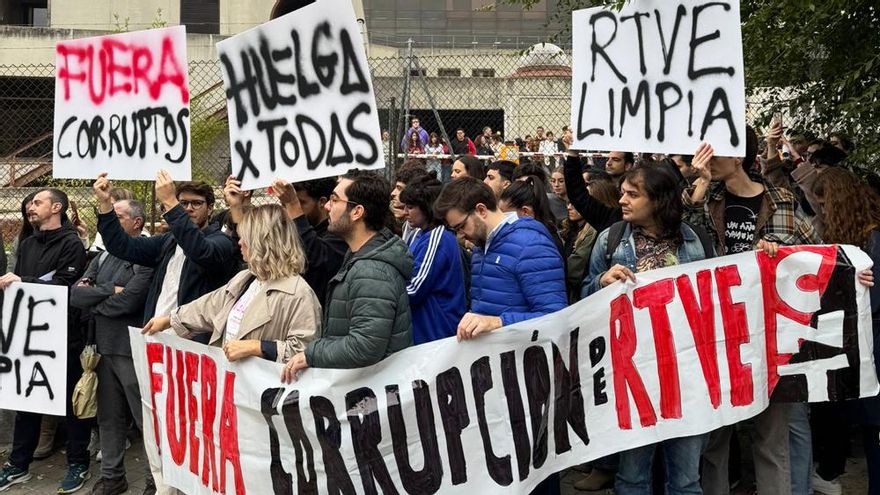Huelga contra la "corrupción" y el "clientelismo" en RTVE: "La filtración del examen fue la gota que colmó el vaso"
