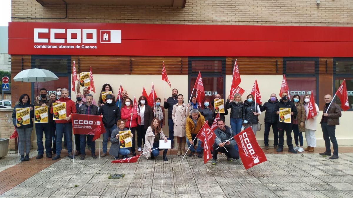 Concentraciones para exigir a las empresas de Castilla-La Mancha que cumplan la Ley de Prevención