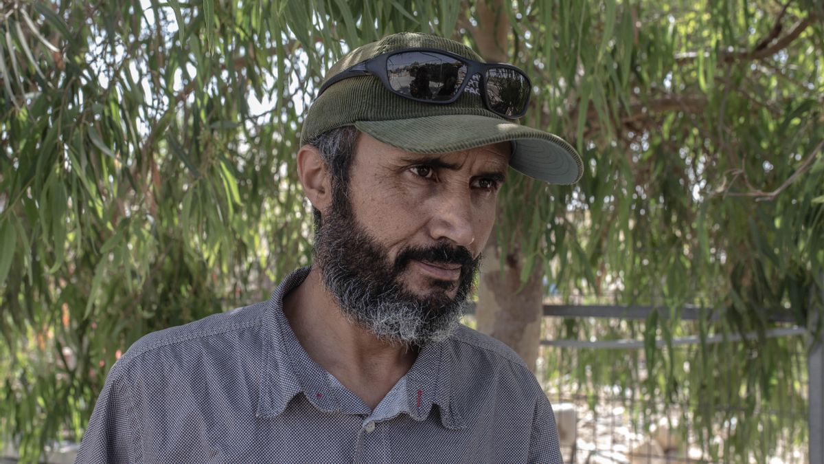 Eid Suliman al Hathalin, activista palestino en contra de la ocupación israelí en la localidad de Umm al Jeir.