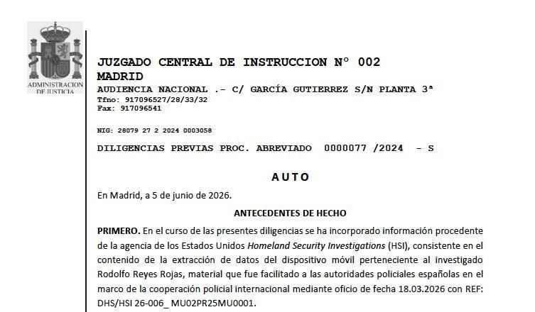 El juez pide a EEUU poder utilizar el móvil como prueba