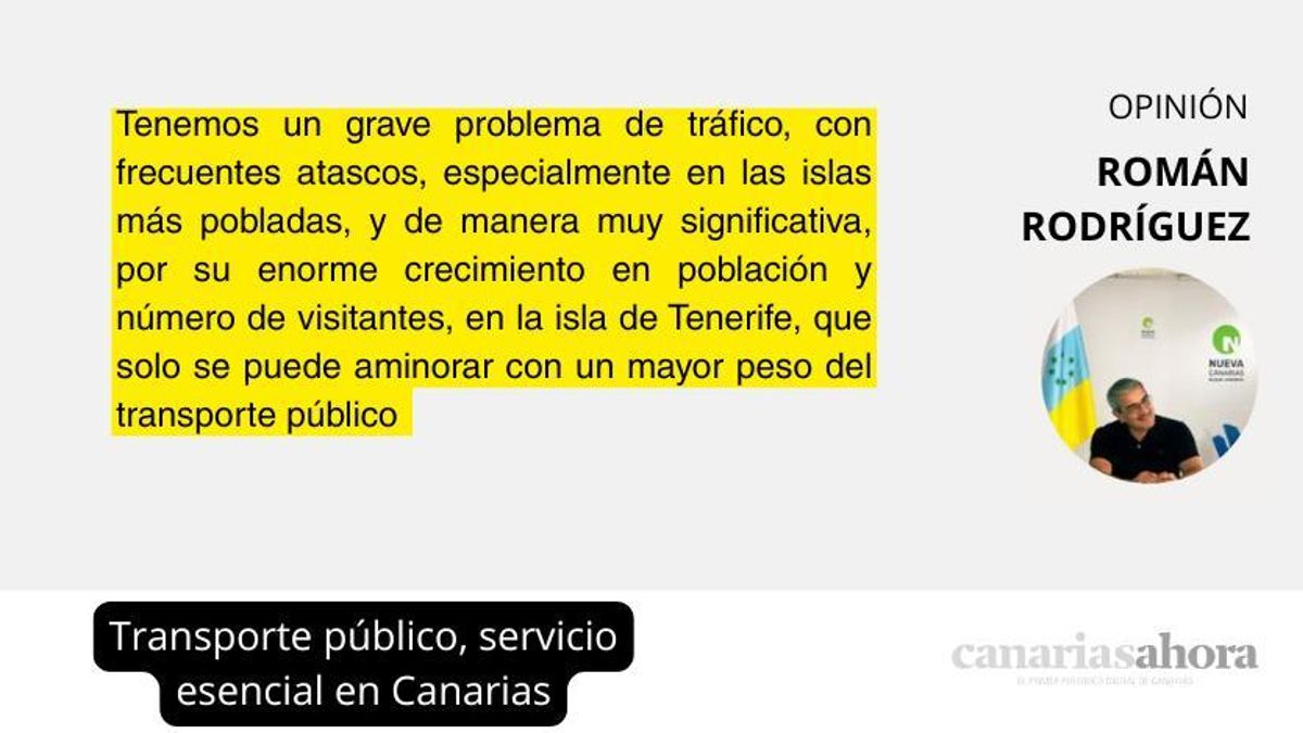 Transporte público, servicio esencial en Canarias