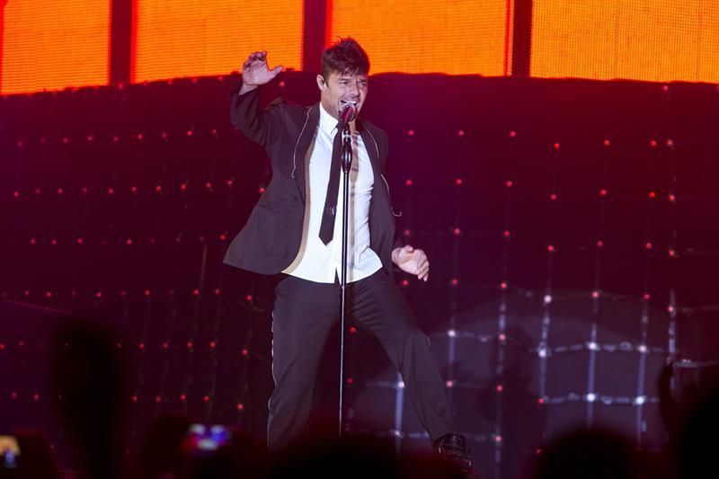 Ricky Martin, durante su actuación en Las Palmas de Gran Canaria. (EFE / Quique Curbelo)