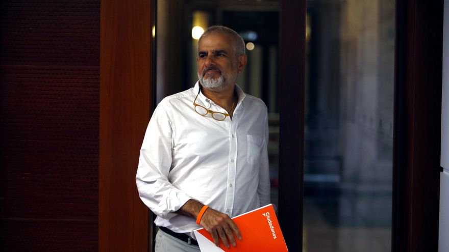 El líder de Ciudadanos (Cs) y portavoz en el Parlament, Carlos Carrizosa.