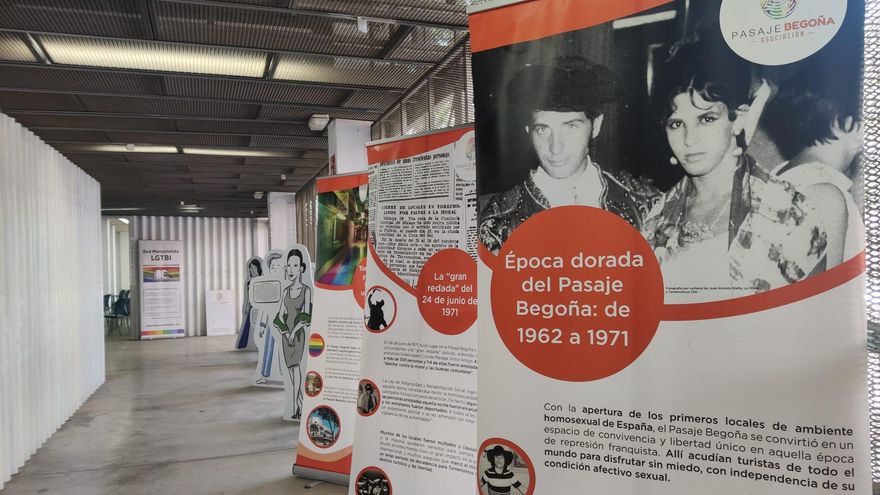 Muestra con hitos del Pasaje Begoña y figuras clave en la lucha por los derechos LGTBI