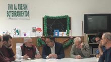 El delegado del Gobierno, Diego Conesa, reunido con miembros de la Plataforma ProSoterramiento