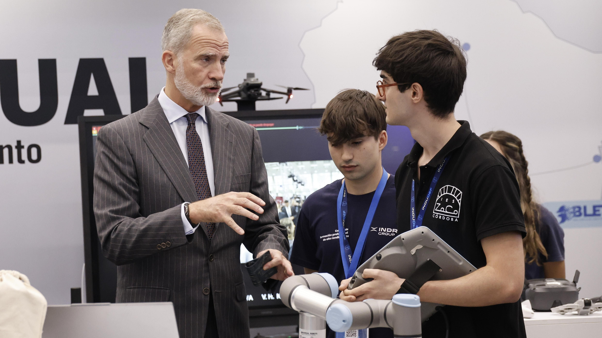 El Rey Felipe VI asiste a la jornada de clausura del Foro Indudef