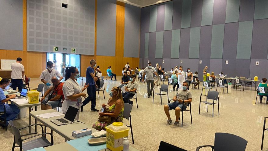 Vacunación en Expomeloneras, Gran Canaria