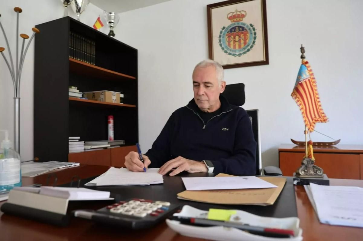 Antonio Martínez Francés, presidente de la Federación de Tiro Olímpico de la Comunitat Valenciana.
