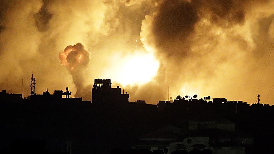 Bombardeo de Israel sobre Gaza.