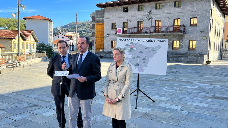 El PP se presenta en Euskadi como adalid contra la corrupción... del PNV