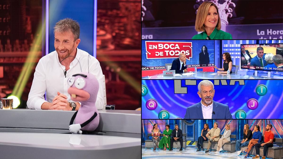 Antena 3 lidera las audiencias de septiembre sobre La 1, Telecinco, Cuatro y laSexta