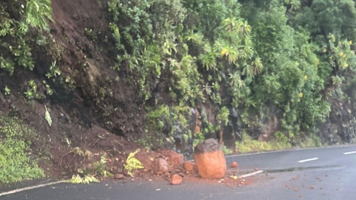 El Gobierno de Canarias mantiene la alerta por riesgo de desprendimientos tras la borrasca Therese