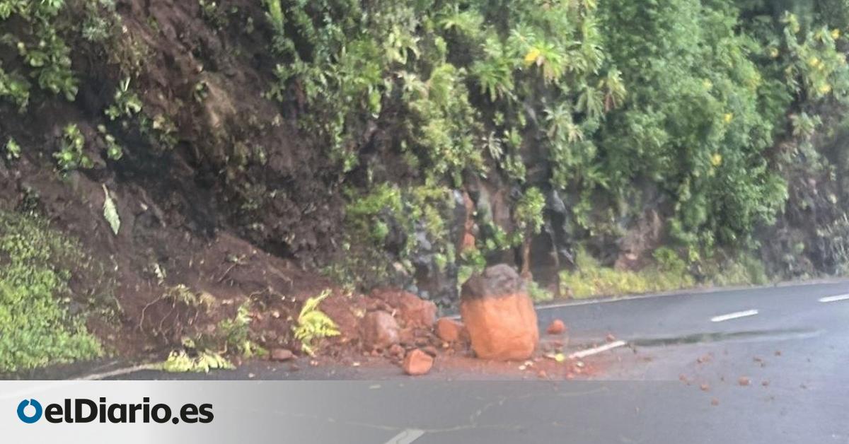 El Gobierno de Canarias mantiene la alerta por riesgo de desprendimientos tras la borrasca Therese