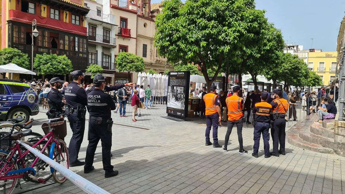 Dispositivo en la Semana Santa de 2021.