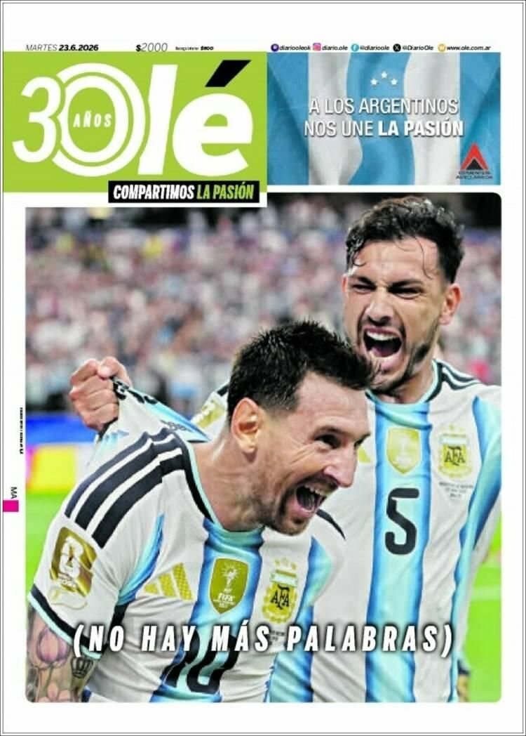 Los diarios del mundo, a los pies de un Messi eterno
