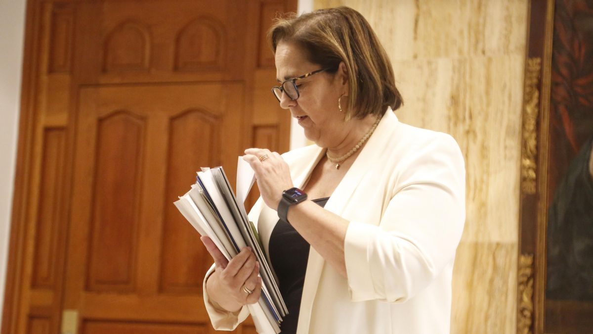 La delegada de Hacienda, Blanca Torrent, en el Pleno del 9 de octubre