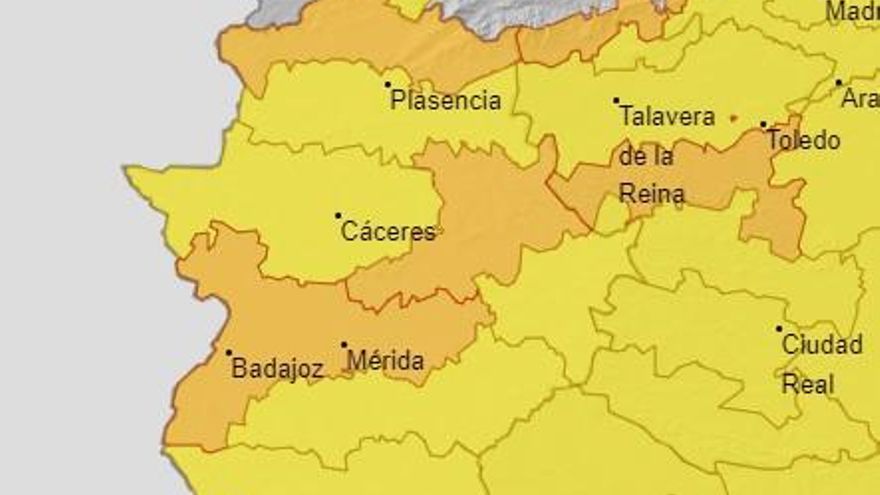 Ocho municipios extremeños entre los 10 más lluviosos esta noche en España