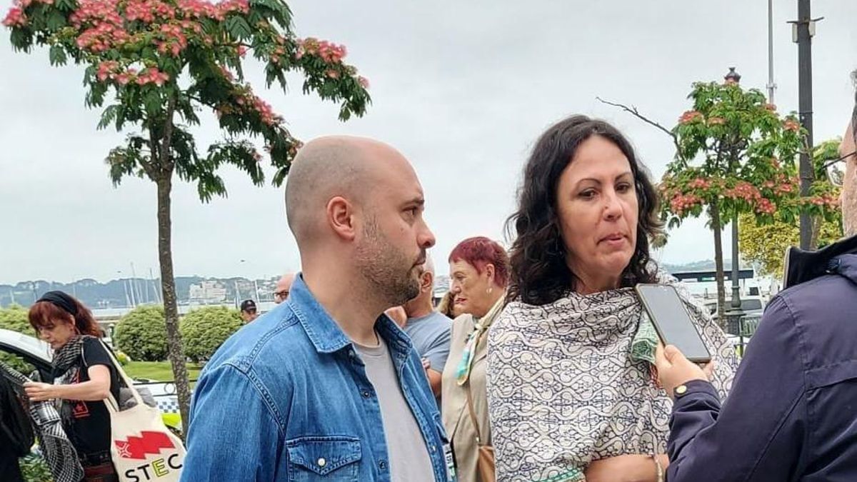 Eva García Sempere e Israel Ruiz Salmón en Santander.