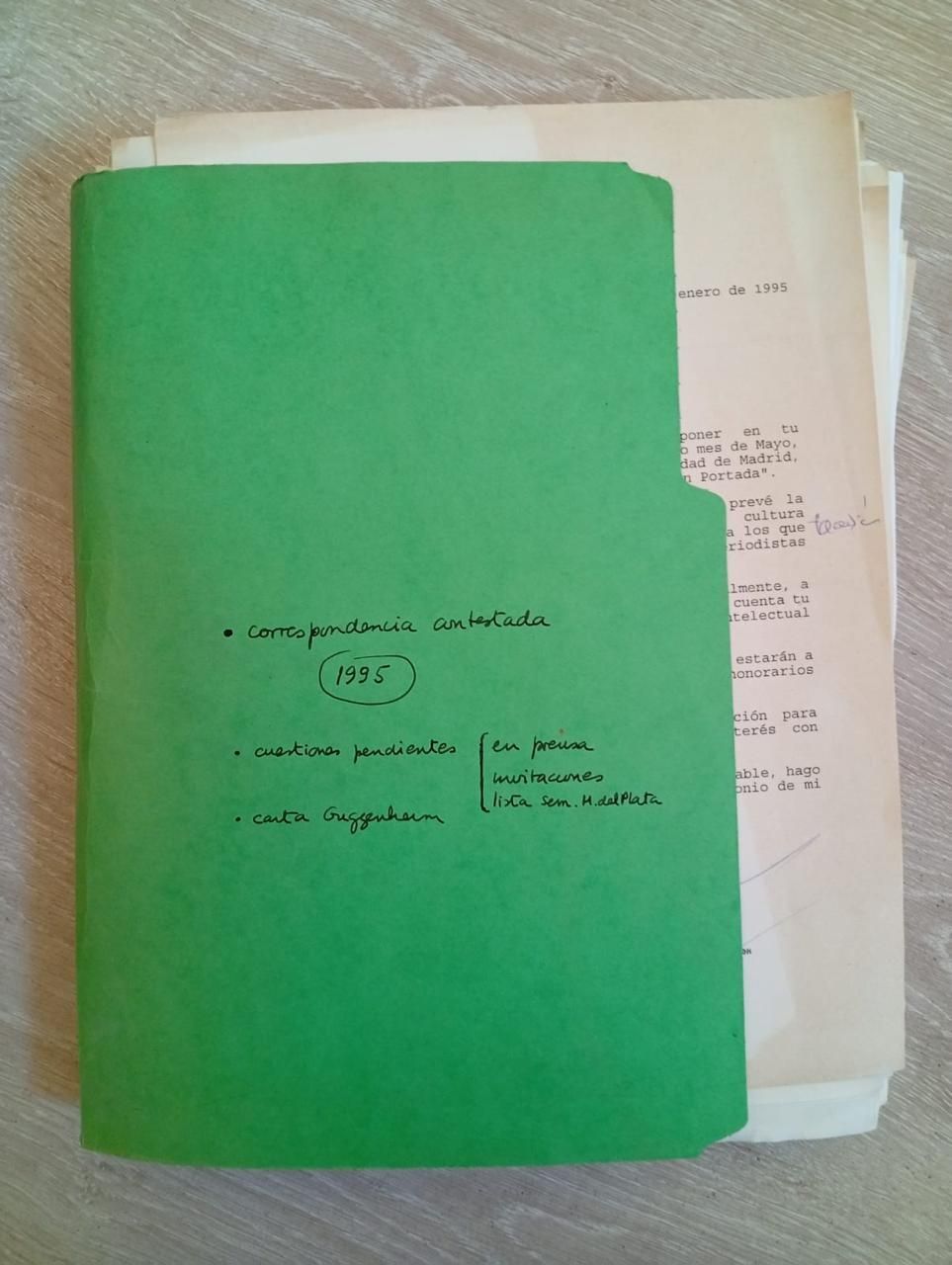 Antes de morir, Sarlo había dejado ordenada su correspondencia.