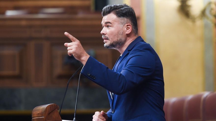 Rufián, en el Congreso este martes