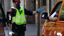 Un mosso d'esquadra en Barcelona