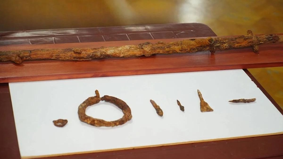 Otros objetos encontrados por los arqueólogos.