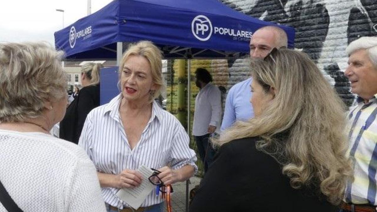 La candidata cántabra del PP a las europeas, María Luisa Peón